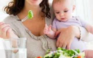 Правильный рацион кормящей мамы новорожденного ребенка